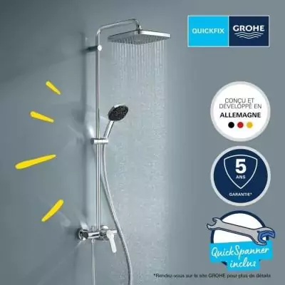 Colonne de douche GROHE Vitalio Comfort 250 - Economie d'eau