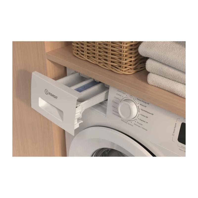 Lave-linge hublot Indesit MyTime 8 kg Blanc