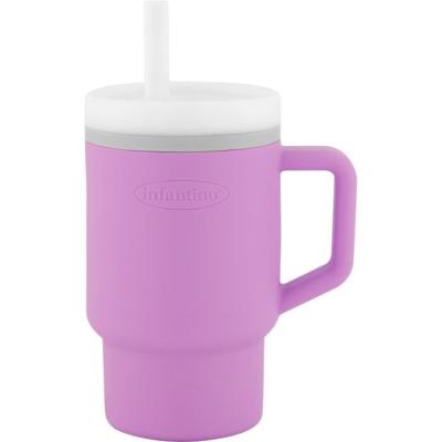 Tasse à bec INFANTINO en silicone - Mauve lila