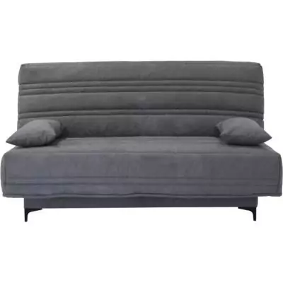 Banquette clic clac 3 places gris moyen - Style contemporain