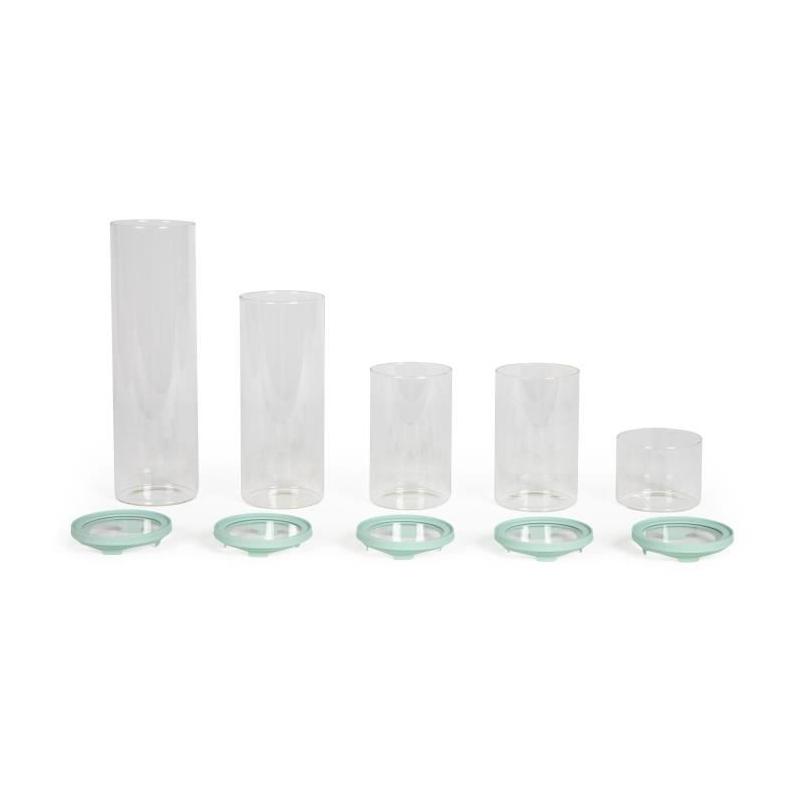 Lot de 5 bocaux de conservation élégants - LIVOO