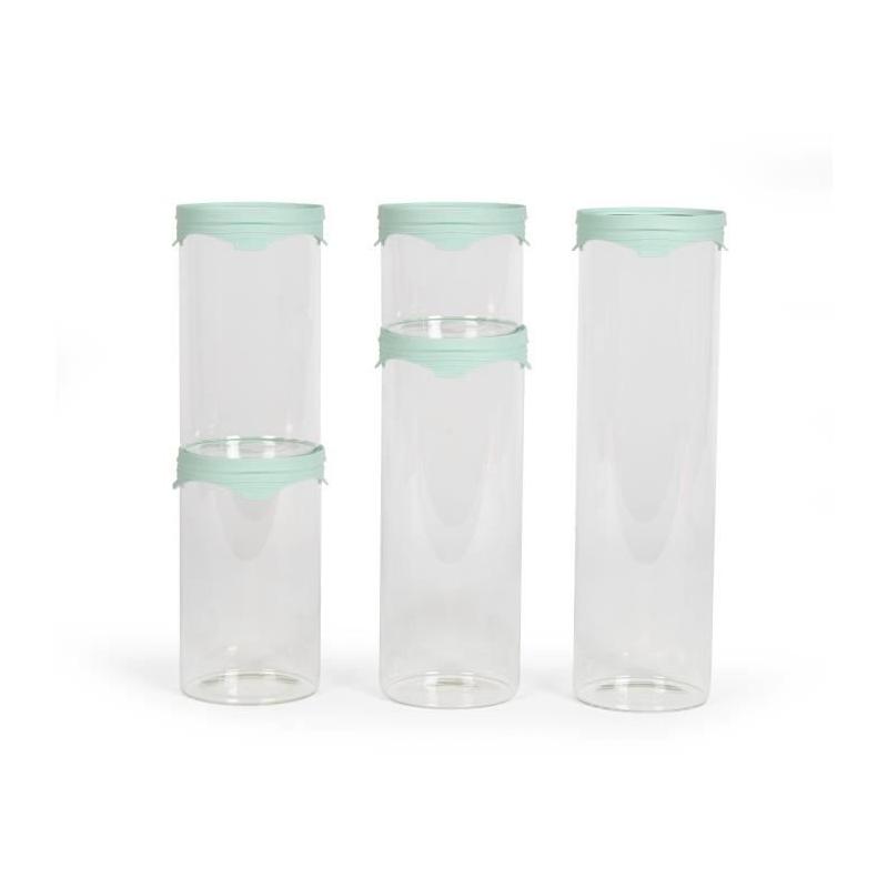 Lot de 5 bocaux de conservation élégants - LIVOO