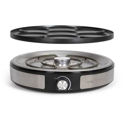 Crêpière réversible 1500W - Livoo DOP247 - Plaque Ø33 ou 7 x Ø10 cm