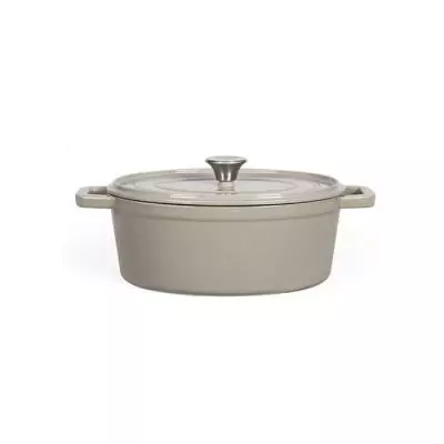 Cocotte ovale Livoo MEP129G - Gris: Cuisinez avec style!