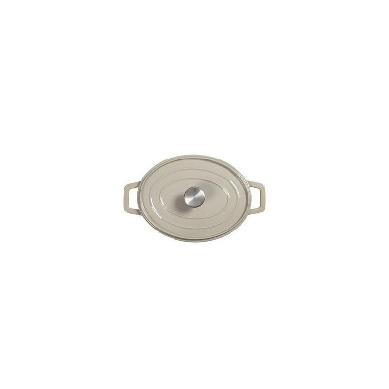 Cocotte ovale Livoo MEP129G - Gris: Cuisinez avec style!