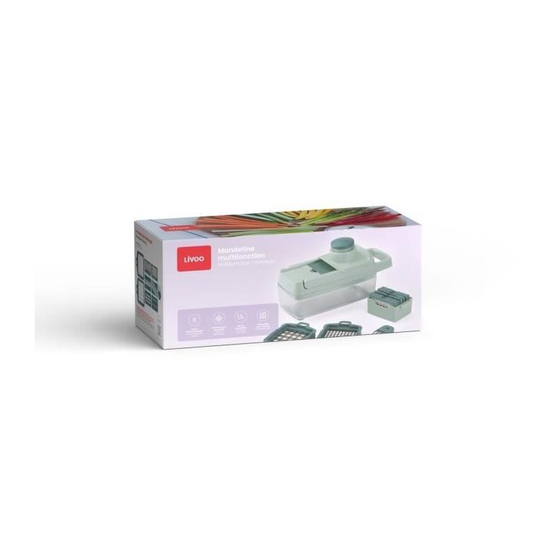 Mandoline multifonction LIVOO avec 8 lames en acier inoxydable
