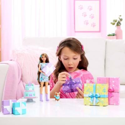 BARBIE Party unboxed chien bleu - Poupée JFG72