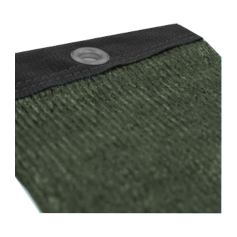 Brise-vue NATURE 1 x 3 m - Occultant 5/5 HDPE 350 g/m² - Vert kaki