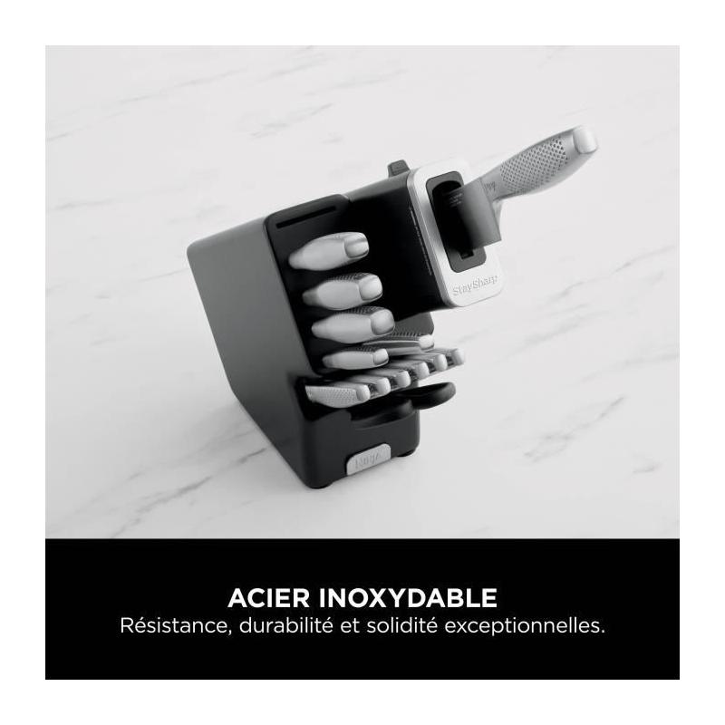Ensemble de couteaux NINJA StaySharp pour une précision inoxydable