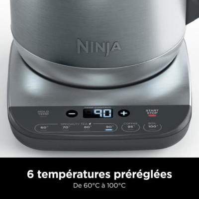 Bouilloire électrique NINJA 3000W - 1,7L Inox