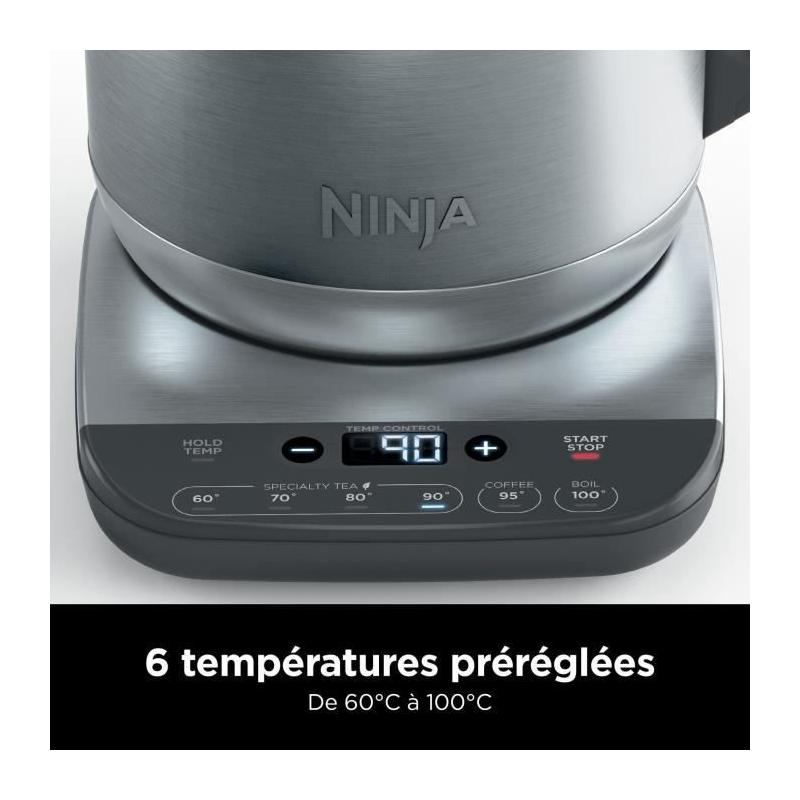 Bouilloire électrique NINJA 3000W - 1,7L Inox