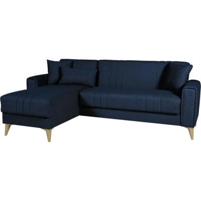 Canapé d'angle convertible réversible bleu foncé - OMEGA - 3/4 personnes