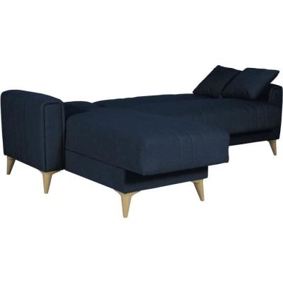 Canapé d'angle convertible réversible bleu foncé - OMEGA - 3/4 personnes