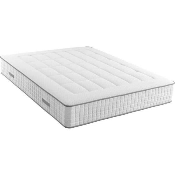 MODAMS GeoFlex 160 x 200 - 630 Ressorts ensachés - Mousse PU 24kg/m² - 7 zones - Respirant - Déhoussable - Réversible - Ep.