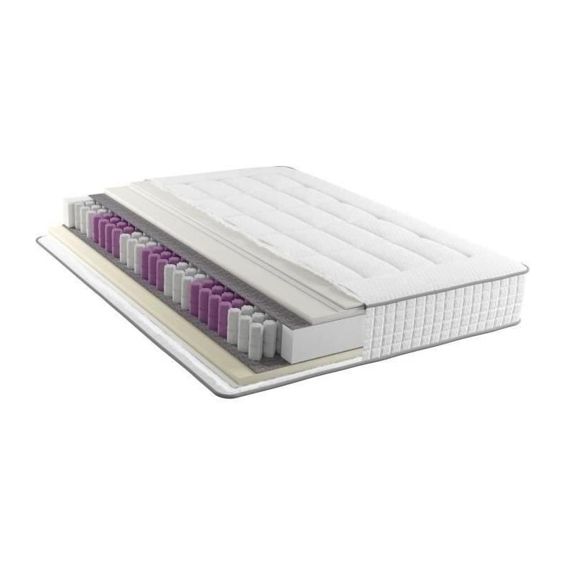 Matelas 160x200 cm - Ressorts ensachés 7 zones
