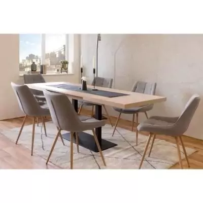 Table extensible ORLANDO - Style industriel chene sonoma Table extensible ORLANDO - Style industriel chene sonoma
