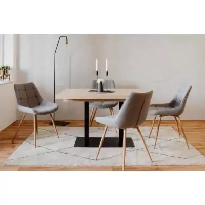 Table extensible ORLANDO - Style industriel chene sonoma Table extensible ORLANDO - Style industriel chene sonoma