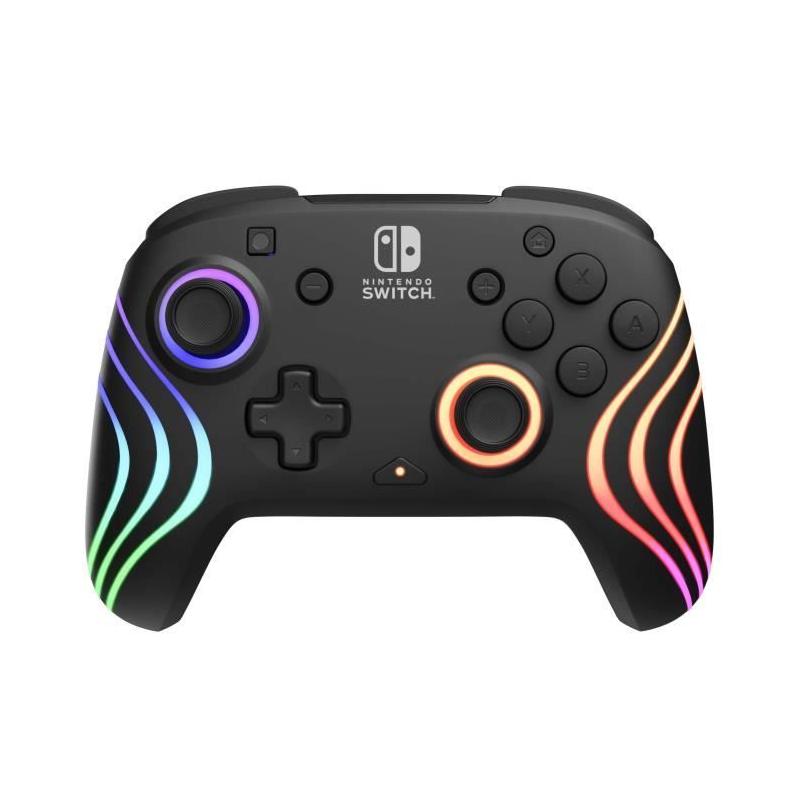 Manette de jeu Nintendo Switch Afterglow Wave - Sans fil - Noire
