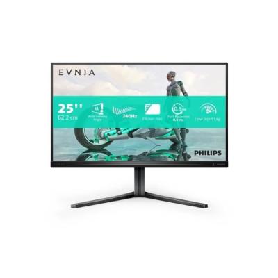 Écran PC Gamer 24,5'' Philips FHD 240Hz - Pivot/Réglable en hauteur