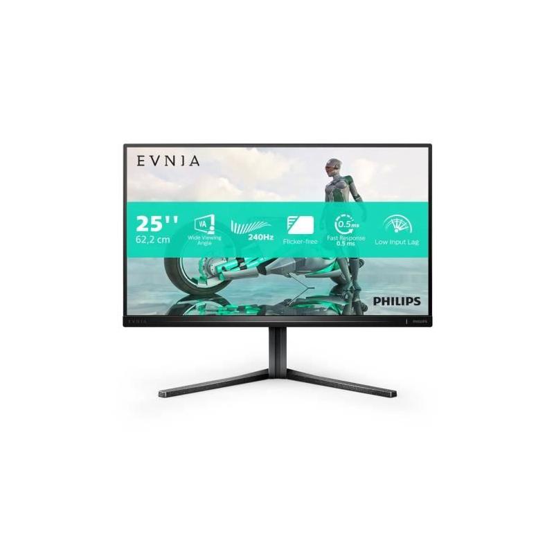 Écran PC Gamer 24,5'' Philips FHD 240Hz - Pivot/Réglable en hauteur