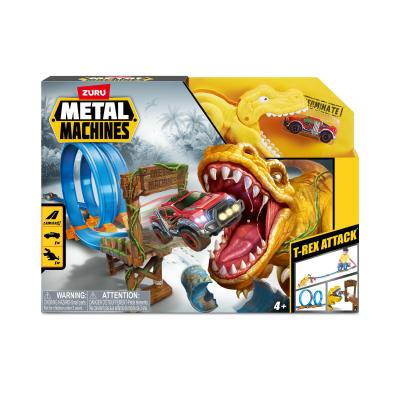 Metal Machines Circuit pour mini voiture de course contre dinosaure ZURU