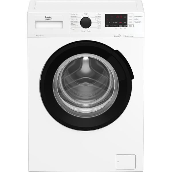 Lave-linge hublot BEKO b300 WUV82221BW - 8 kg - Induction - L60cm - 1200 trs/min - Classe A - Blanc