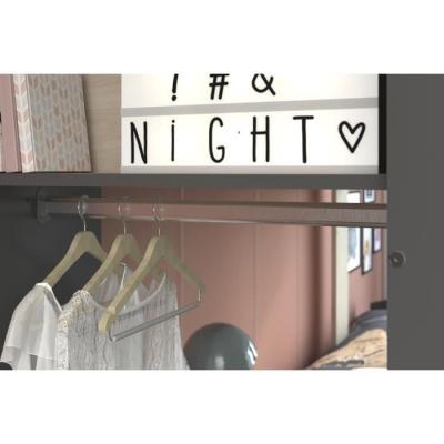 Lits superposés enfant avec rangements - Parisot - Décor Chêne Jackson et Gris Ombre Lits superposés enfant avec rangements - Parisot - Décor Chêne Jackson et Gris Ombre