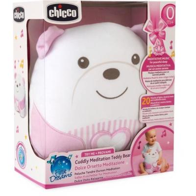Doudou Peluche Ourson CHICCO Rose - Pour les bébés