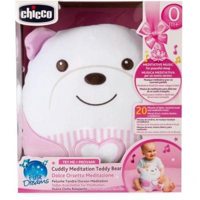 Doudou Peluche Ourson CHICCO Rose - Pour les bébés
