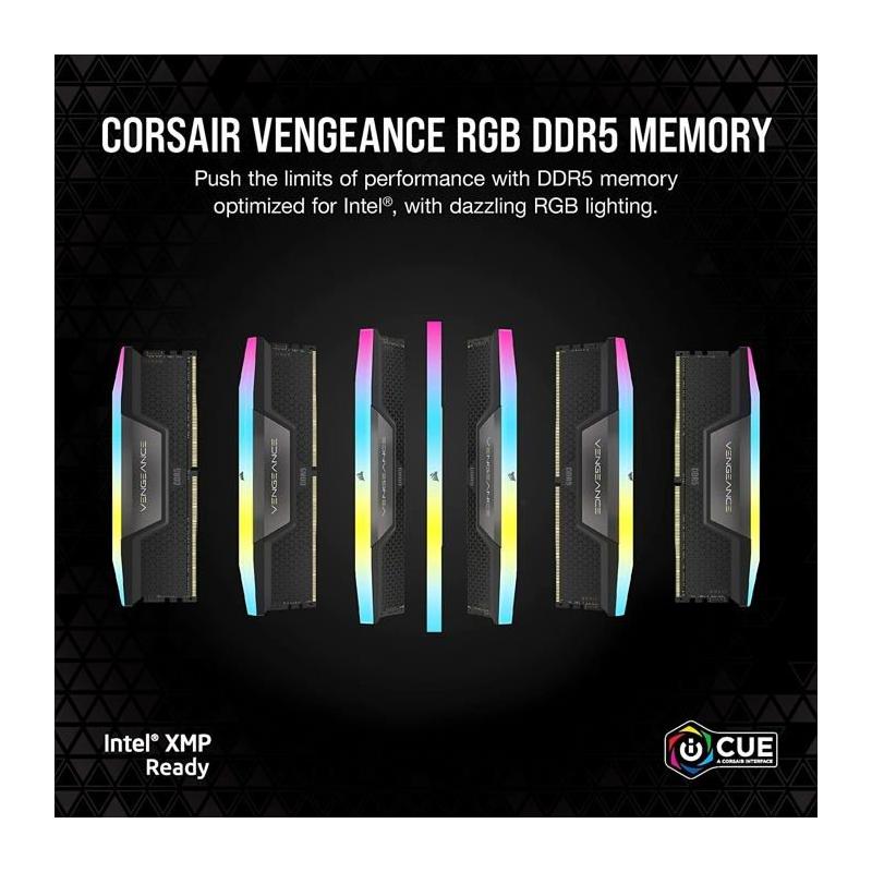Corsair Vengeance RGB DDR5 32 Go 6400 MHz - Kit Dual Channel
