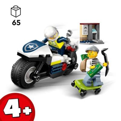 LEGO City 60455: Course-Poursuite en Moto de Police LEGO - 4 ans