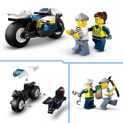 LEGO City 60455: Course-Poursuite en Moto de Police LEGO - 4 ans