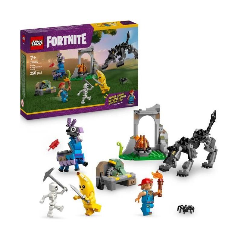 LEGO Fortnite 77075: Le Camp de Banane et Mécano - Construction pour Garçon de 7 ans