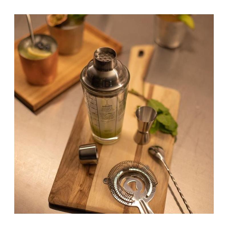 Set cocktails LIVOO 400ml - 1 shaker, 1 doseur, 1 cuillère, 1 passoire