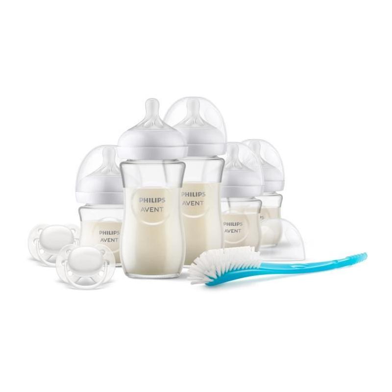 Coffret de Naissance Biberon Verre Natural Philips Avent 240 ml