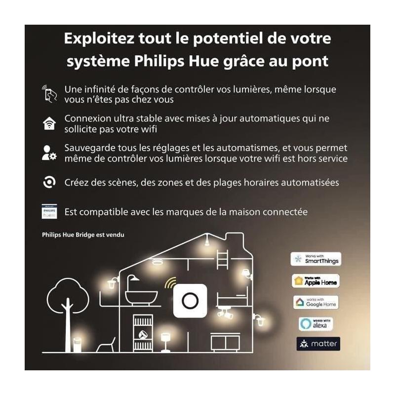 Ampoule intelligente Philips Hue MR16 - Lot de 2