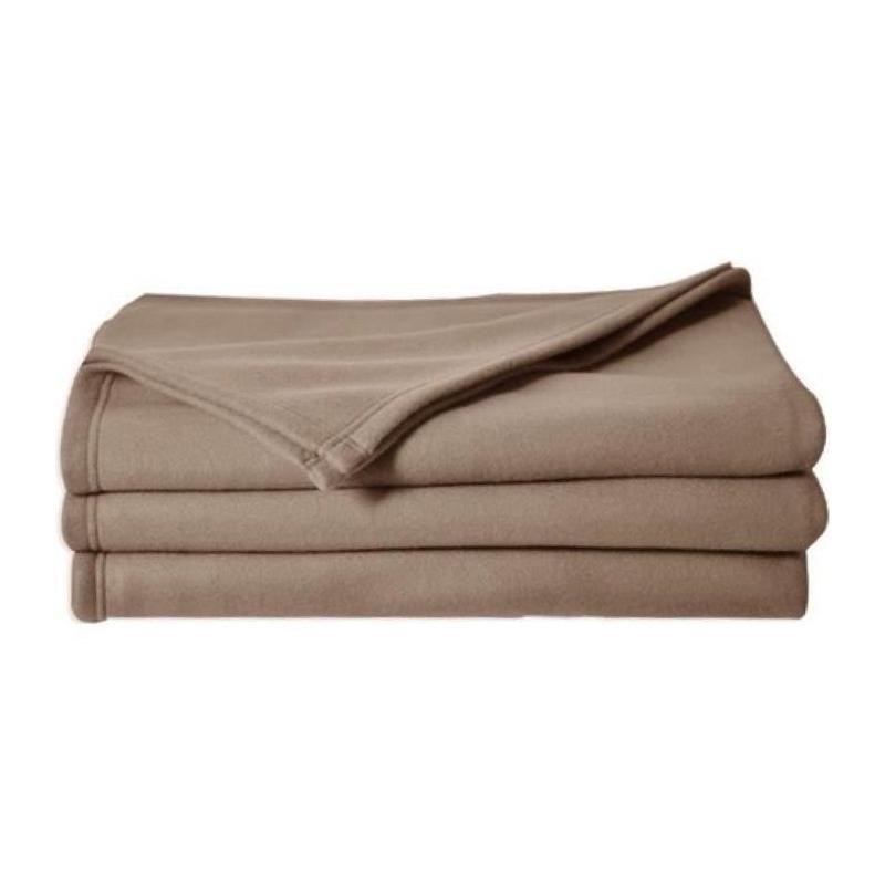 Couverture polaire TAUPE 180 - Chaleur et douceur pour l'hiver