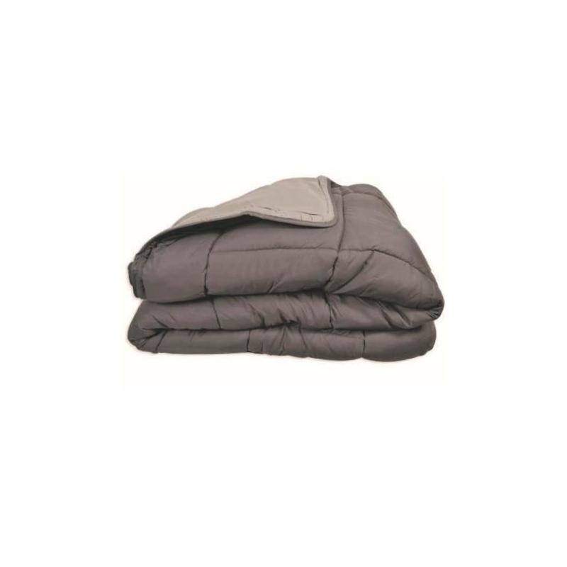 Couette chaude Microfibre 400g/m² Gris & Argent 240x260cm