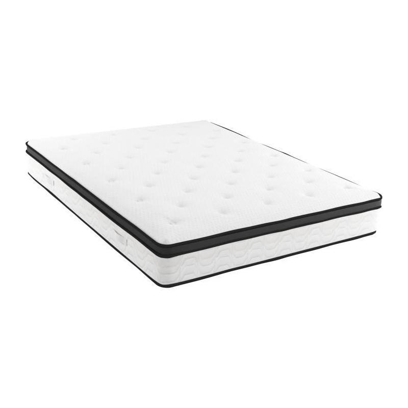 Matelas POCKET HYBRID 180x200 cm - 30cm Epaisseur - Ressorts ensachés & Mémoire de forme