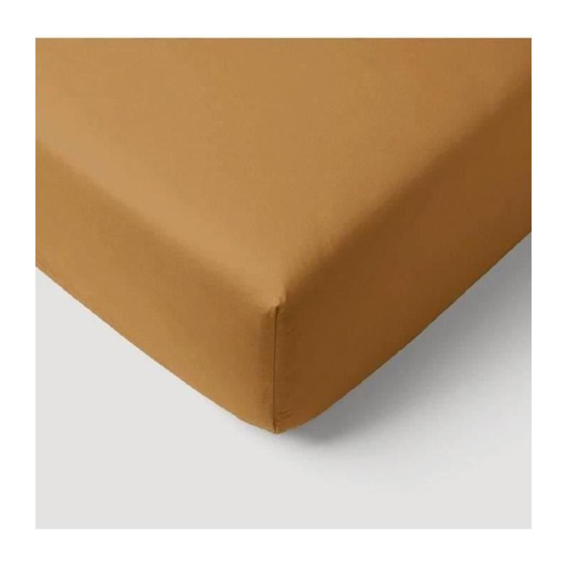 Drap housse Jersey P'TIT DODO 70x140 cm - Caramel