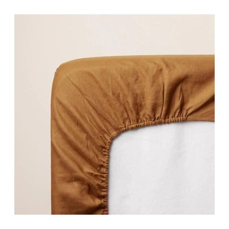 Drap housse Jersey P'TIT DODO 70x140 cm - Caramel