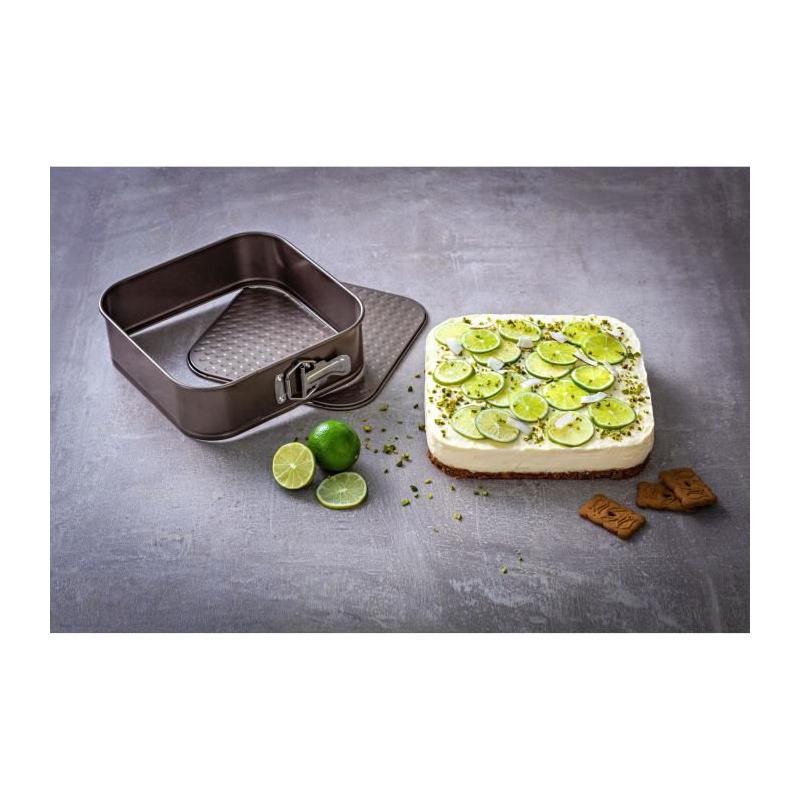 Moule à charnière Pyrex 24 cm carré antiadhésif
