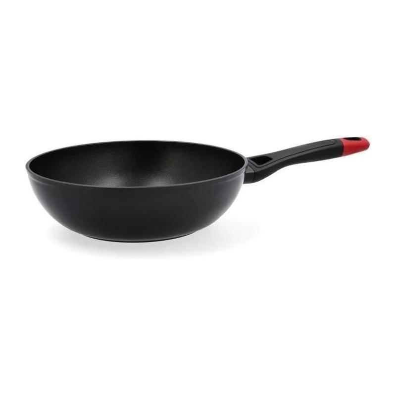 Wok Pyrex 28 cm en aluminium forgé antiadhésif