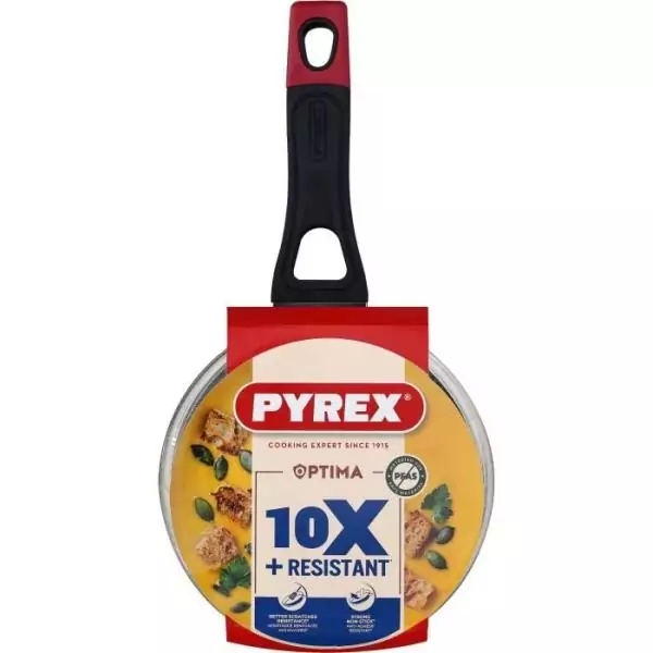 Casserole + couvercle - PYREX - 1455030 - Antiadhésif - 16 cm - Sans PFAS