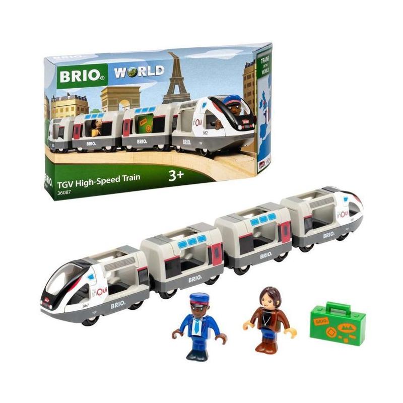 Train TGV INOUI SNCF BRIO - Circuit en bois - 3 ans+