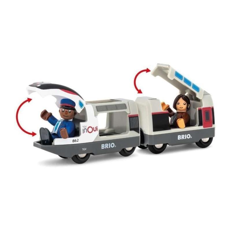 Train TGV INOUI SNCF BRIO - Circuit en bois - 3 ans+