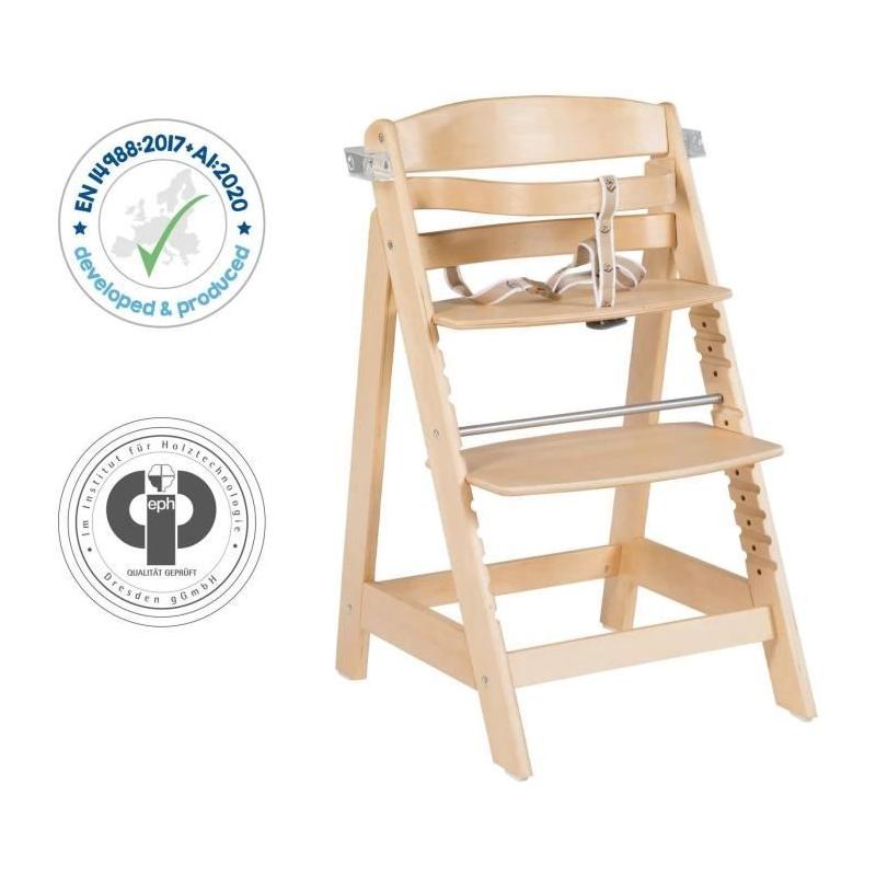 Chaise haute évolutive ROBA - SIT UP CLICK & FUN - Bois Naturel