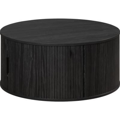 Table basse ronde Essentiel noir 80cm - 36cm