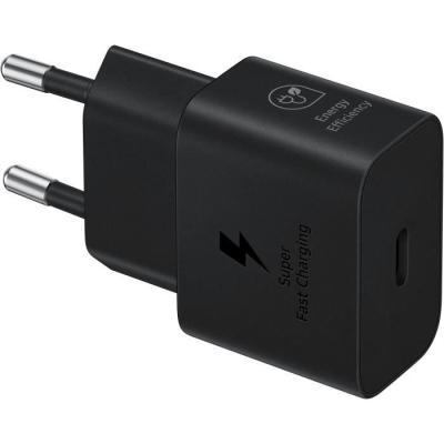 Chargeur téléphone SAMSUNG 25W USB C rapide noir