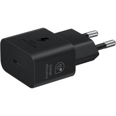 Chargeur téléphone SAMSUNG 25W USB C rapide noir